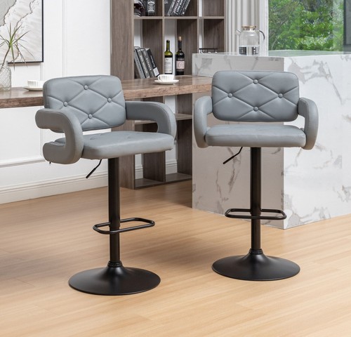 Set grey bar - stools, plush