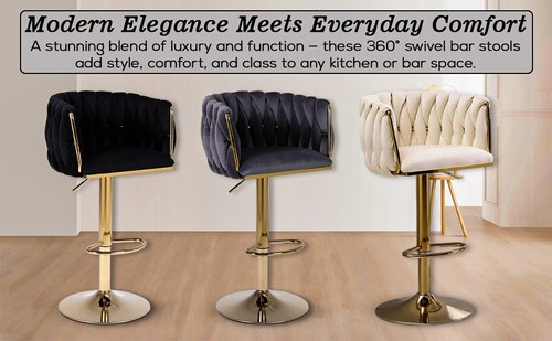 Pair velvet bar - pair,